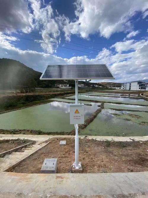 l探越云太阳能12v24v电磁阀门流量计户外监控远程控制光伏发电板
